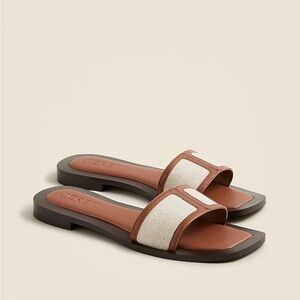J. Crew Callie sandals in canvas